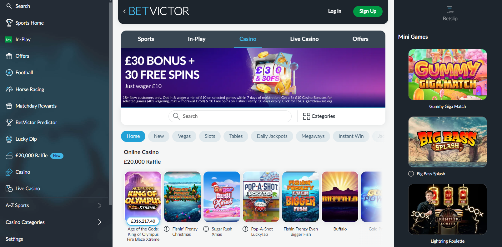 Betvictor casino